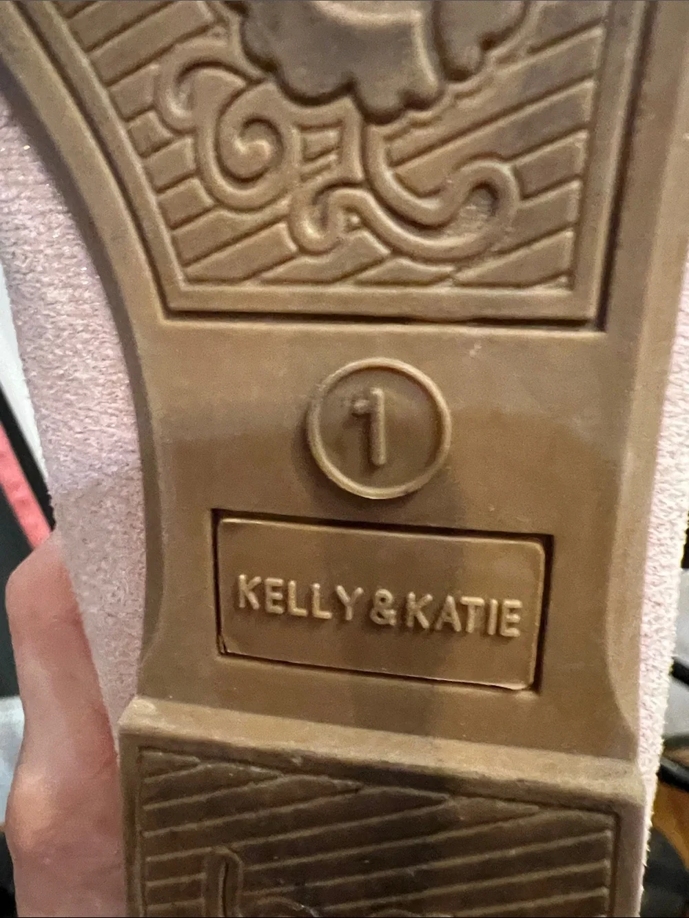 Kelly & Katie Light Pink Girls' Ballet Flats with Bow Accent